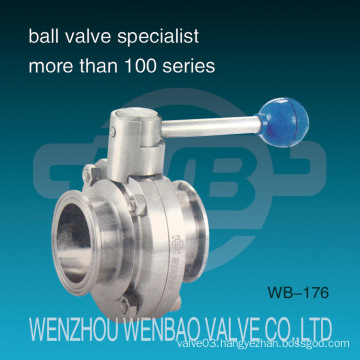 Clamp Type Stainless Steel Sanitary Butterfly Valve